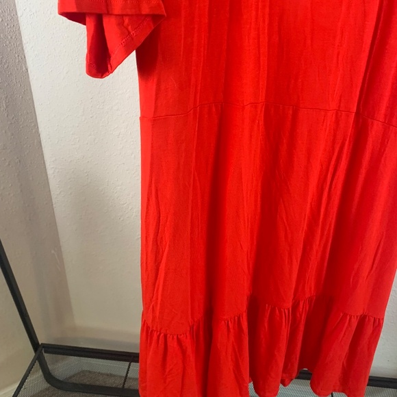 NWT asos candy red wrap dress size 22 - Picture 7 of 9